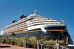 The Disney Magic Docked at Castaway Cay